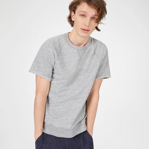 Club Monaco Color Grey Short-sleeve Sweatshirt