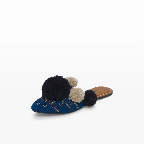 Club Monaco Color Blue Figue Iris Slide