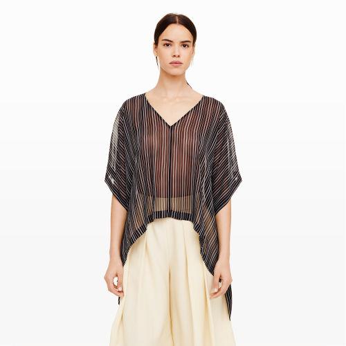 Club Monaco Color Black Edaine Silk Top