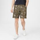 Club Monaco Olive Multi Maddox 9 Grid Floral Short