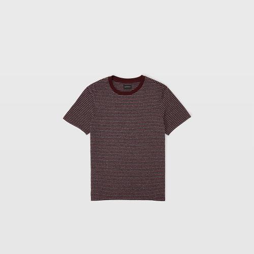 Club Monaco Color Purple Mlange Stripe Tee