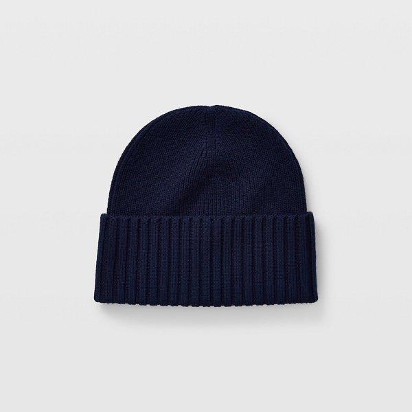 Club Monaco Aegean Blue Wide Turn-back Beanie
