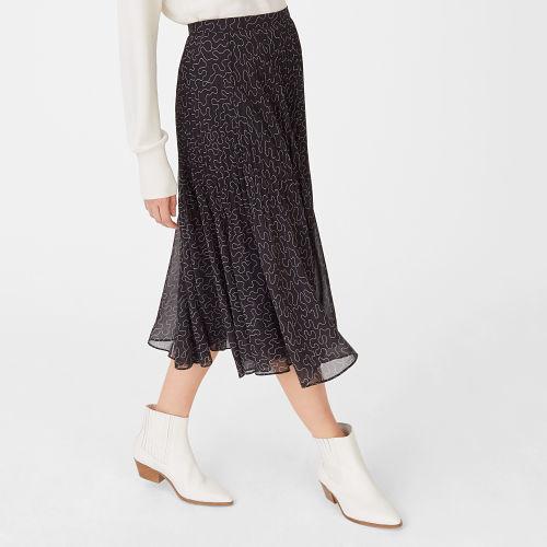 Club Monaco Color Black Yowshee Skirt