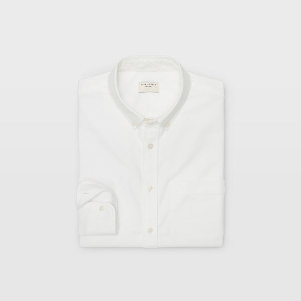 Club Monaco White Oxford Solid Shirt