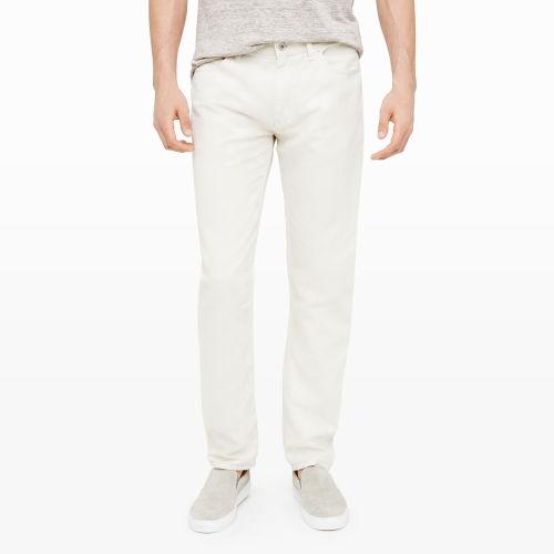 Club Monaco Color White Washed Twill 5-pocket Pant