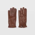 Club Monaco Color Brown Refined Leather Glove