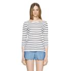 Club Monaco Elena Striped Top In Size S