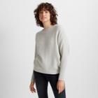 Club Monaco Grey Multi-ribbed Cashmere Sweater