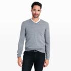 Club Monaco Color Grey Merino V-neck Sweater
