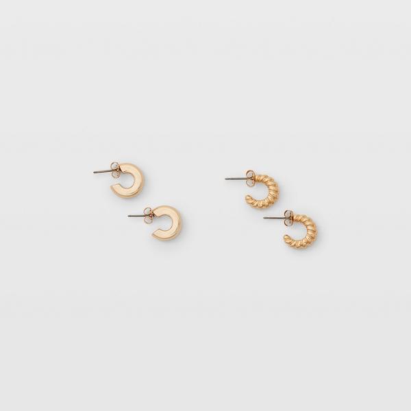 Club Monaco Spiral Hoop Set