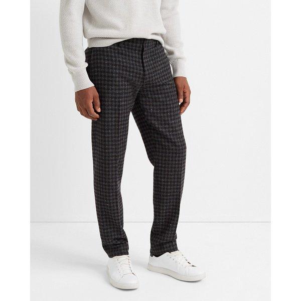 Club Monaco Black And Charcoal Sutton Gingham Dress Pant