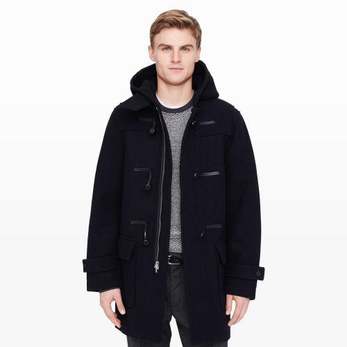 Club Monaco Color Blue Toggle Coat In Size Xs