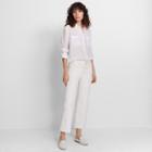 Club Monaco Milk Leileh Straight Crop Denim