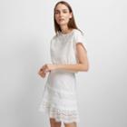 Club Monaco Color White Lettee Cotton Skirt