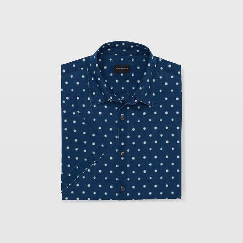 Club Monaco Slim Short-sleeve Dot Shirt