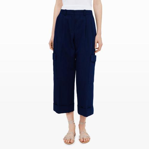 Club Monaco Color Sapphire Thanda Cargo Culottes
