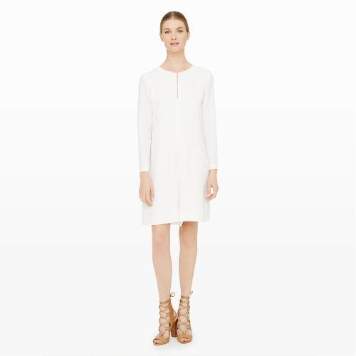 Club Monaco Color White Mollie Silk Jumper In Size 12