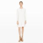 Club Monaco Color White Mollie Silk Jumper In Size 12