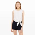 Club Monaco Color White Tillard Tie-front Top