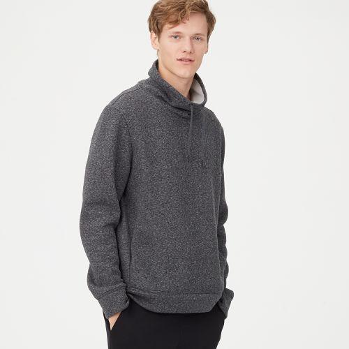 Club Monaco Color Grey Funnel-neck Sweatshirt