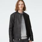 Club Monaco Color Black Leather Moto Jacket