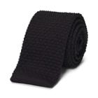 Club Monaco Color Black Samson Silk Knit Tie In Size One Size