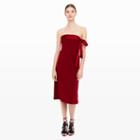 Club Monaco Color Red Tymber Side-tie Dress