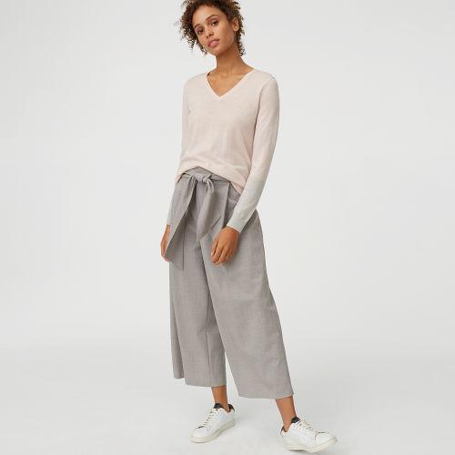 Club Monaco Color Peach Blush Agnes Cuff-block Sweater