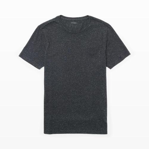 Club Monaco Color Black Donegal Crewneck Tee In Size Xs