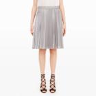 Club Monaco Color Silver Lacosta Skirt In Size 0