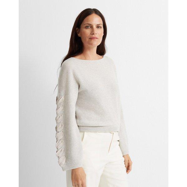 Club Monaco Light Heather Grey Quamora Cashmere Sweater