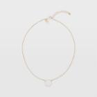 Club Monaco Gold Short Circle Necklace