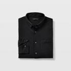 Club Monaco Black Knit Button-down