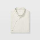Club Monaco Green Slim Short-sleeve Oxford Shirt