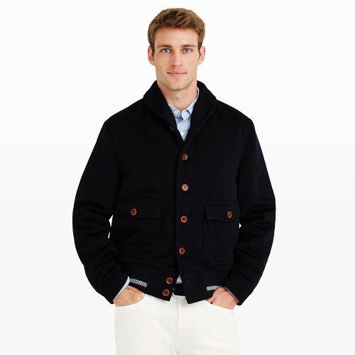 Club Monaco Color Blue Golden Bear Varsity Jacket