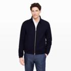 Club Monaco Color Blue Linen Bomber