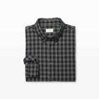 Club Monaco Color Black Slim Gingham Shirt