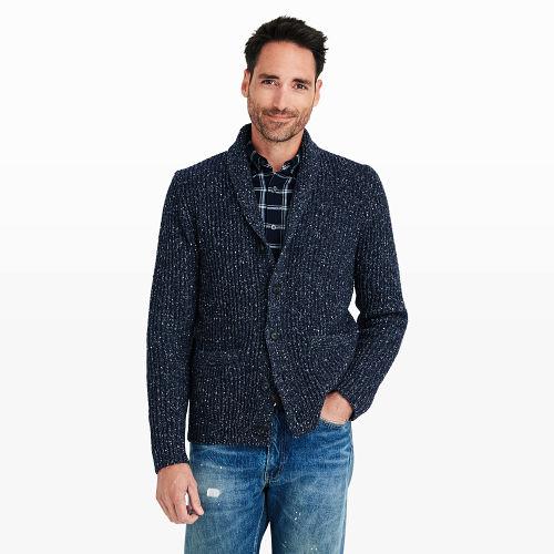 Club Monaco Color Indigo Donegal Donegal Cardigan