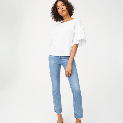 Club Monaco Color White Simisola Top