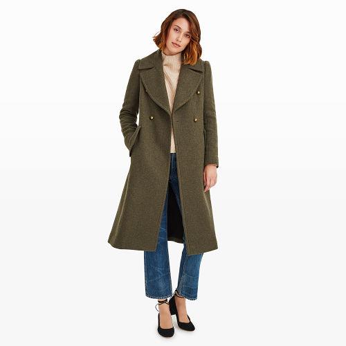 Club Monaco Color Utility Green Byannca Coat