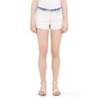 Club Monaco Color White Julia Distressed Denim Short In Size 6