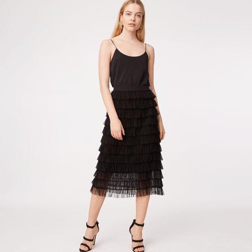 Club Monaco Color Black Raffertiti Skirt