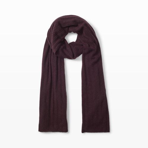 Club Monaco Color Purple Adele Rib Cashmere Scarf In Size One Size