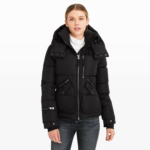 Club Monaco Color Black Sam. Jetset Puffer Jacket