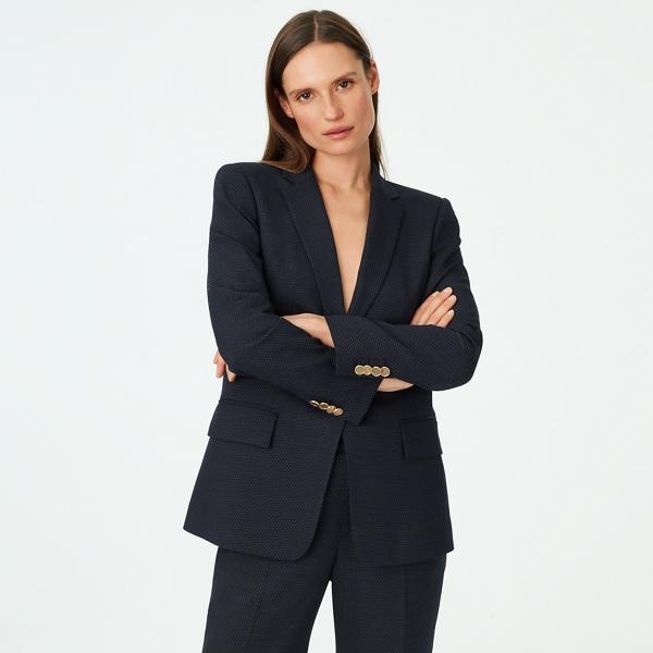 Club Monaco Navy Multi Borrem Pin-dot Blazer