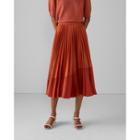 Club Monaco Pleated Curve Seam Skirt