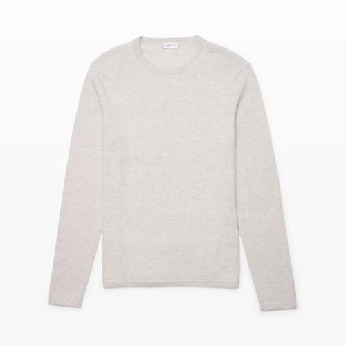Club Monaco Color Grey Lightweight Cashmere Pullover In Size Xl