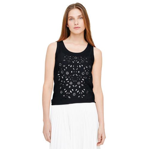 Club Monaco Color Black Carrie Cut Out Tank In Size Xs