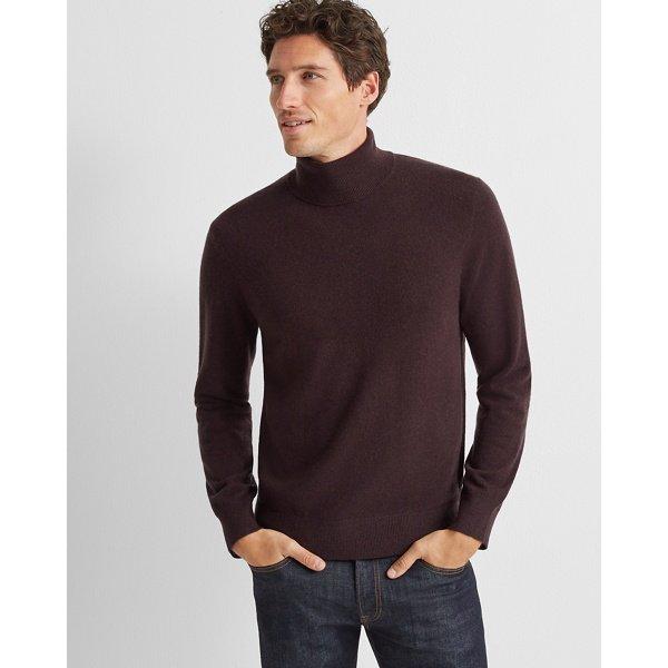 Club Monaco Chocolate Cashmere Turtleneck