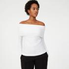 Club Monaco Color White Tabbie Off-the-shoulder Top